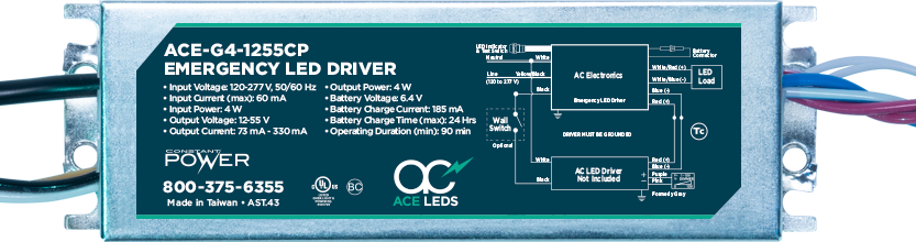 4 Watt Constant Power Emergency LED Drivers