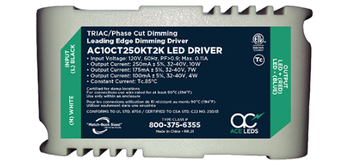 10 Watt TRIAC/PHASE Cut Constant Current Match-Book Sized LED Drivers