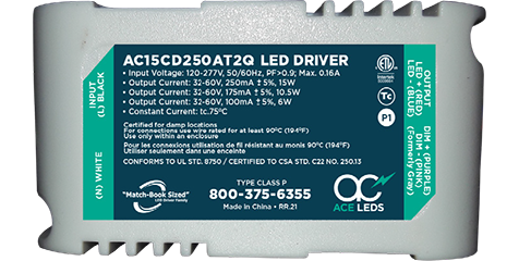 15 Watt 0-10V Dimming Constant Current Match-Book Sized LED DriverS