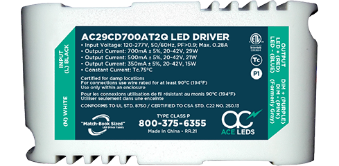 29 Watt 0-10V Dimming Constant Current Match-Book Sized LED DriverS