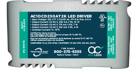 10 Watt 0-10V Dimming Constant Current Match-Book Sized LED DriverS