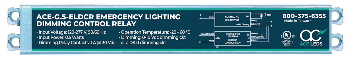 ACE-G.5 ELDCR Emergency Lighting Dimming Control Relay