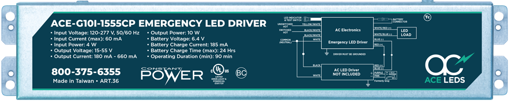 10 Watt Constant Power Emergency LED Drivers